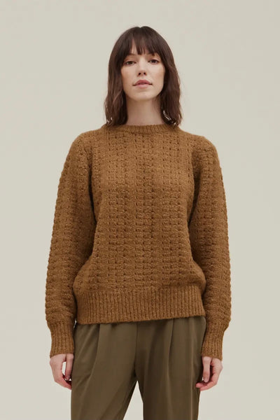 Grade & Gather Moss Fuzzy Sweater Top