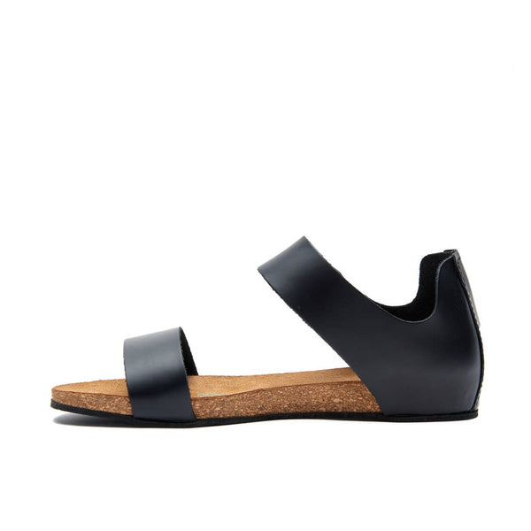 Comfortfusse Black Occa Leather Sandals