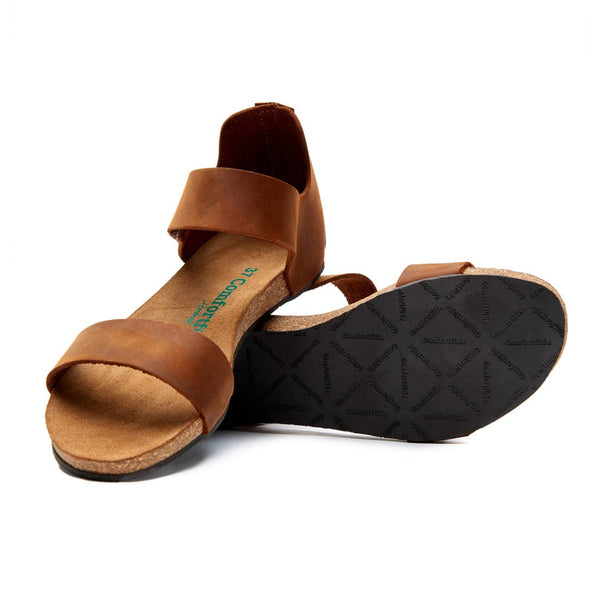 Comfortfusse Brown Occa Leather Sandals