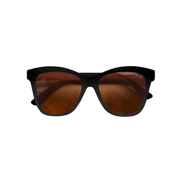 Grech & Co  Black Iconic Wayfarer Polarized Sunglasses