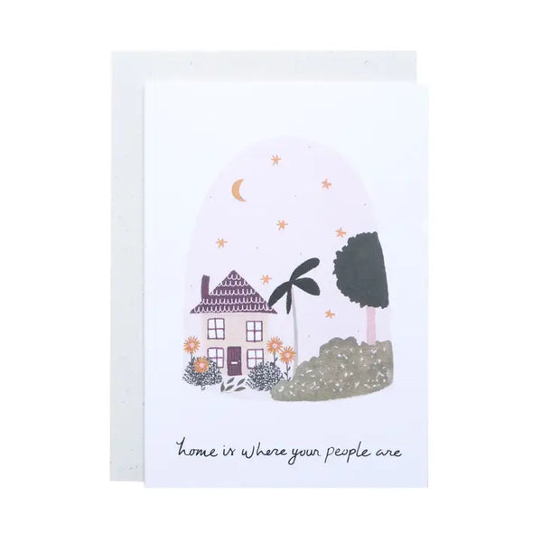 The hidden pearl Home is where your people are Greeting Card