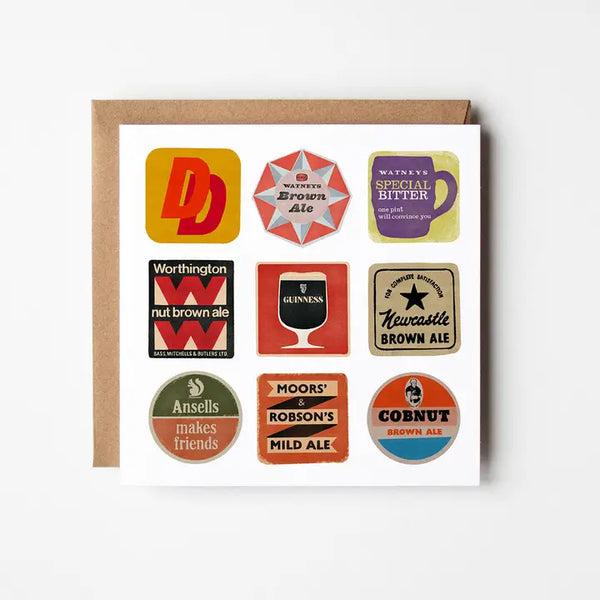 Design Smith Beer Mats Greeting Card