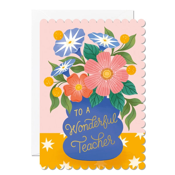 Ricicle Cards A6 To A Wonderful Teacher Greeting Card