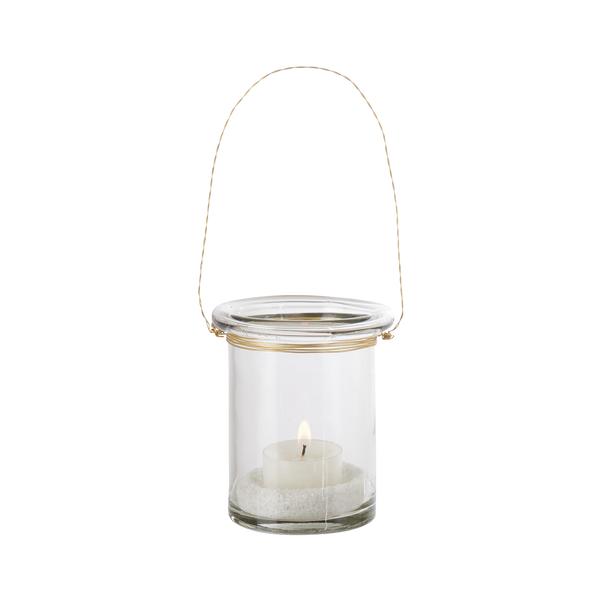 Affari Nadja Glass Hanging Tea Light Holder