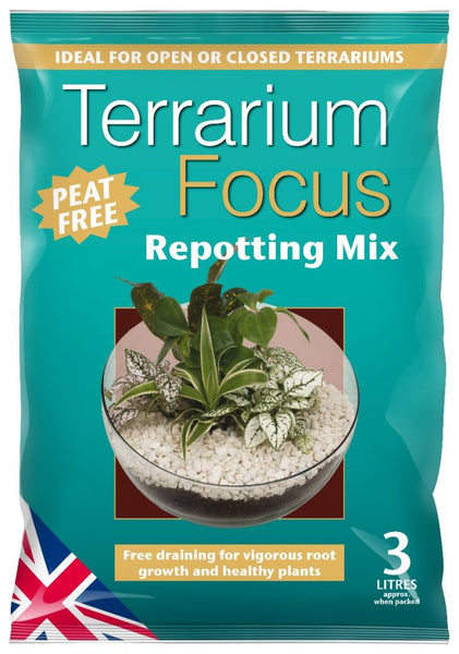 Growth Technology  3L Terrarium Focus Peat Free Repotting Mix 