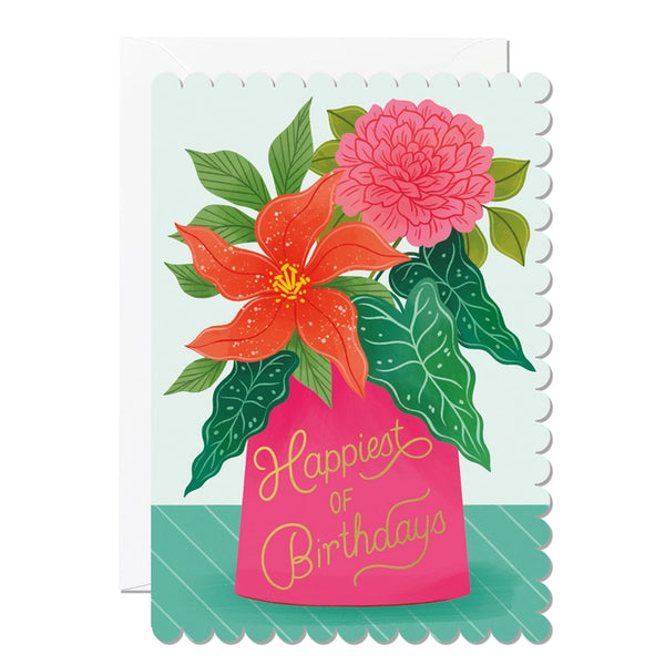 Ricicle Cards A6 Happiest of Birthdays Greetings Card