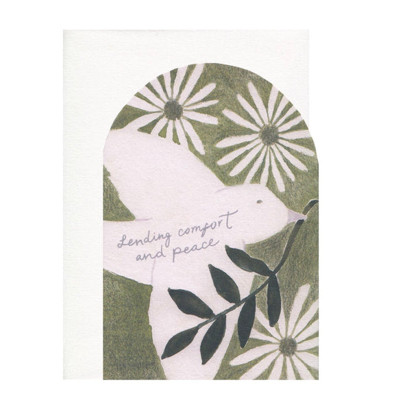 The hidden pearl Sending Comfort and Peace Sympathy Greeting card