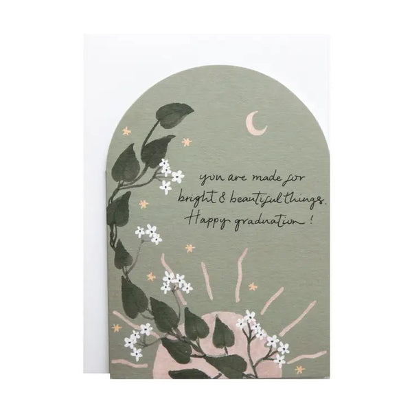 The hidden pearl A6 Bright and Beautiful Things Graduation Card