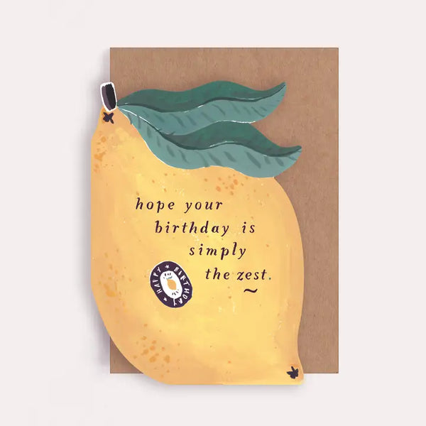 Sister Paper Co Lemon Zest Birthday Greeting Card