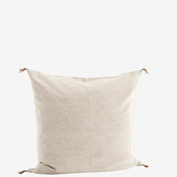 Madam Stoltz Light Taupe Cotton Cushion