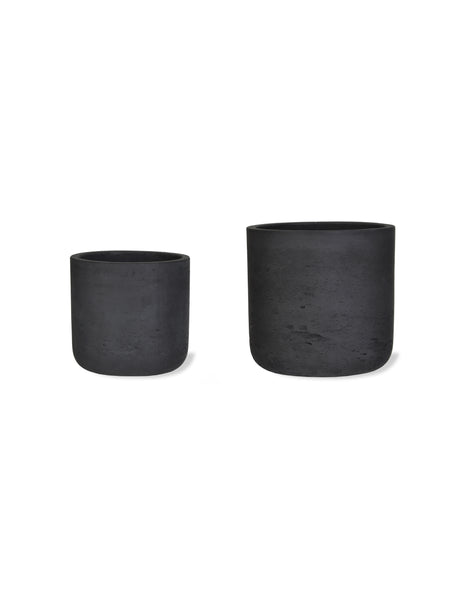 Garden Trading Large Carbon Stratton Straight Plant Pots