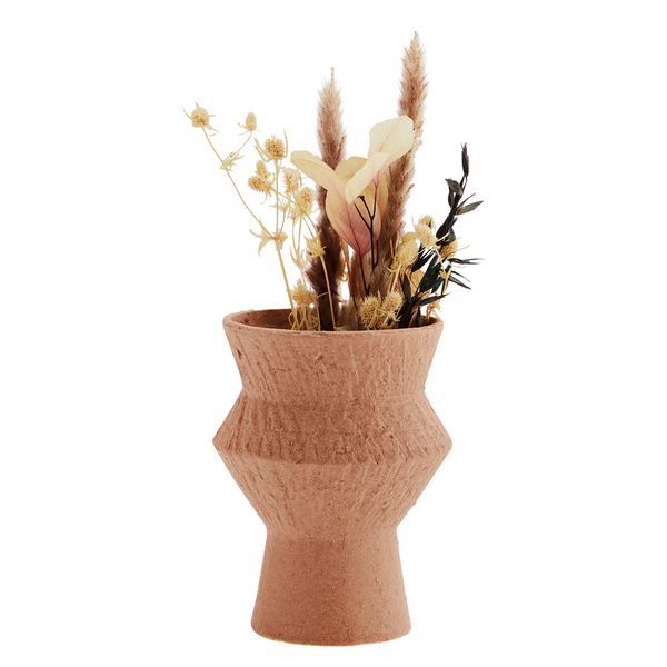 Madam Stoltz Stoneware Angular Vase