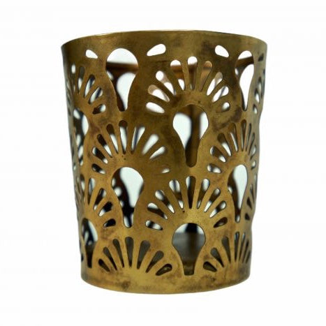 De Weldaad Small Gold Votive Candle Holder