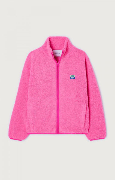 American Vintage Hoktown Acid Pink Melange Long Sleeve Jacket