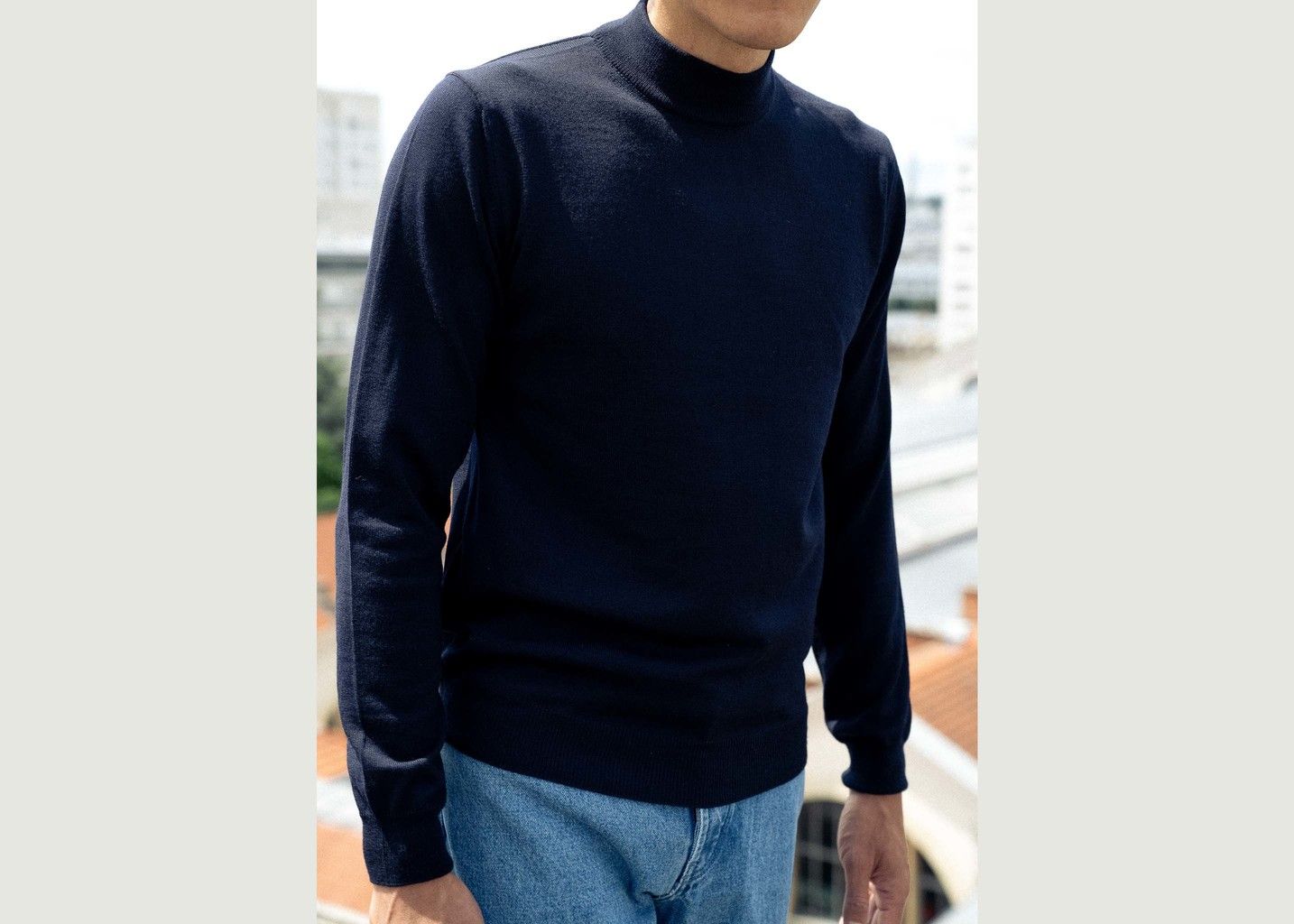 L’Exception Paris Merino Mock-Neck Sweater