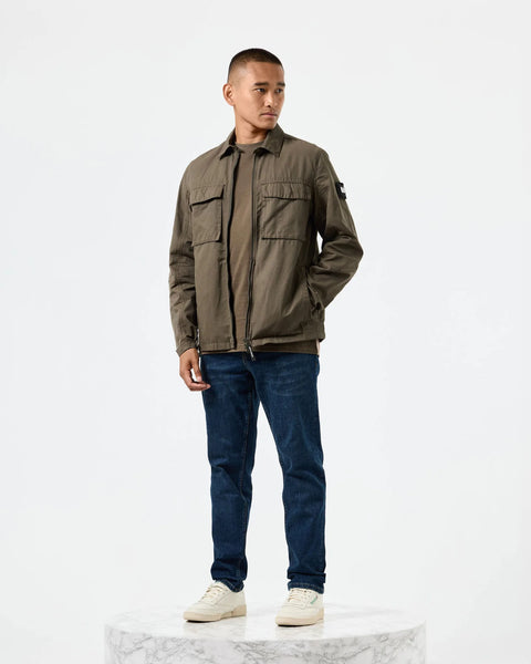 Weekend Offender Formella Dual Pocket Overshirt In Castle Green