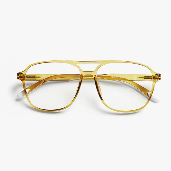 Barner Brad | Blue Light Glasses | Glossy Ecru Olive