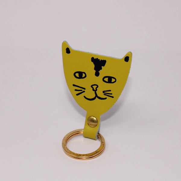 Ark Colour Design Cat Key Fob: Acid Green