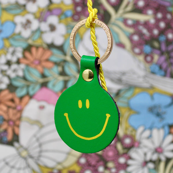 Ark Colour Design Feeling Lush Smilie Face Key Fob: Green