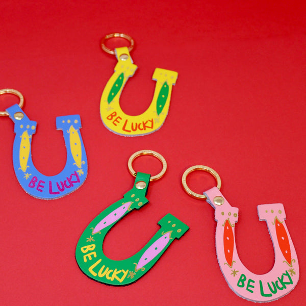 Ark Colour Design Be Lucky Key Fob: Green