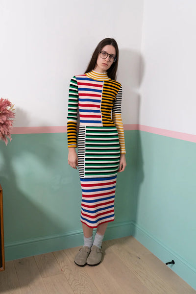 LF Markey Cecil Multi Stripe Dress