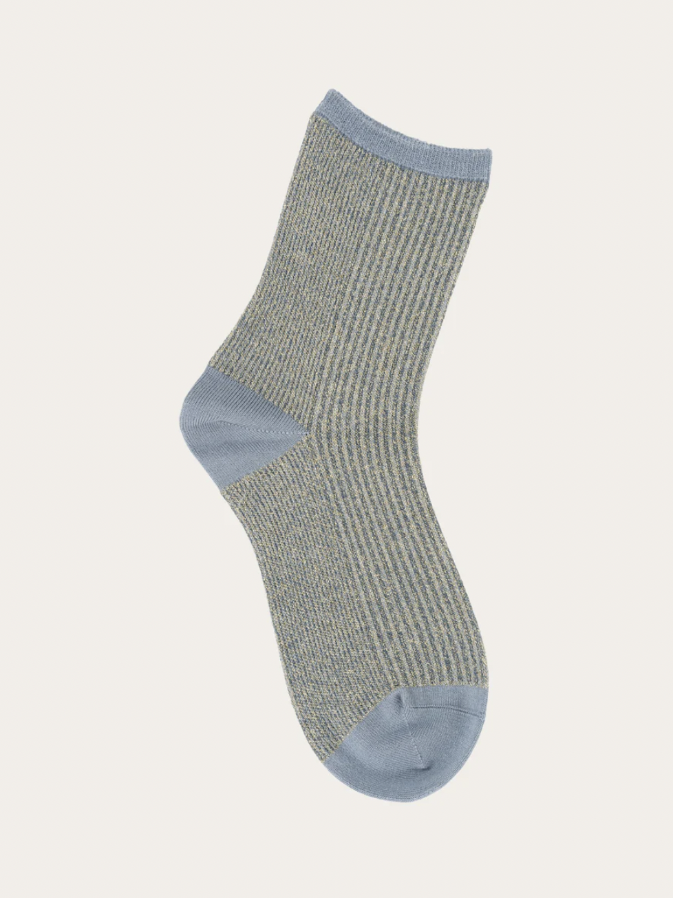 Knowledge Cotton Apparel  830003 Single pack Colorblock rib socks China Blue