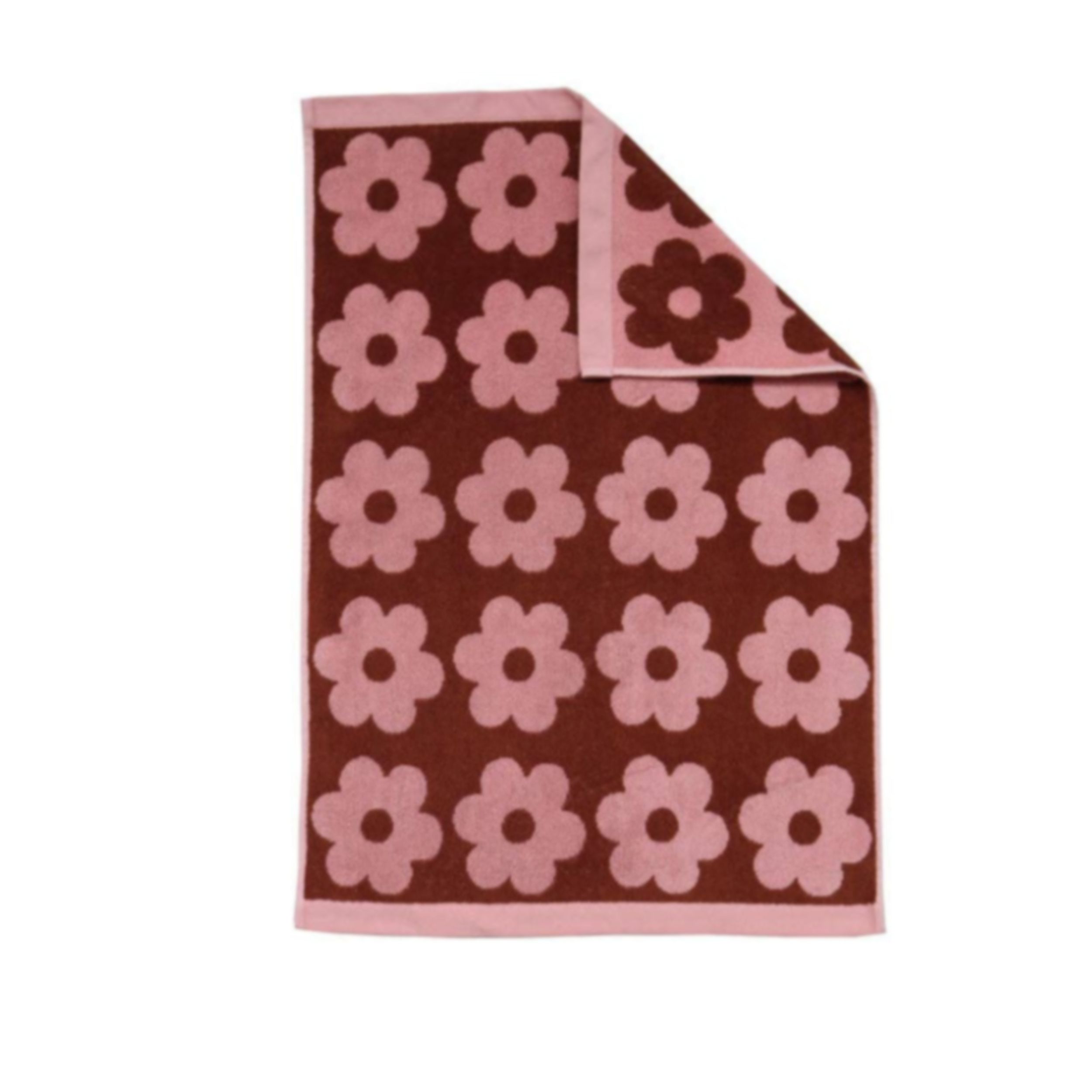 Mosey Me Winter Flowerbed Hand Towel