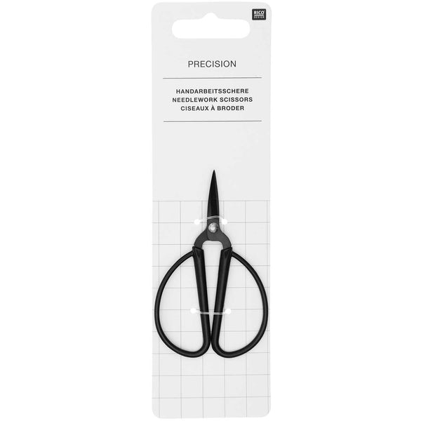 Rico Design Black Needlework Scissors