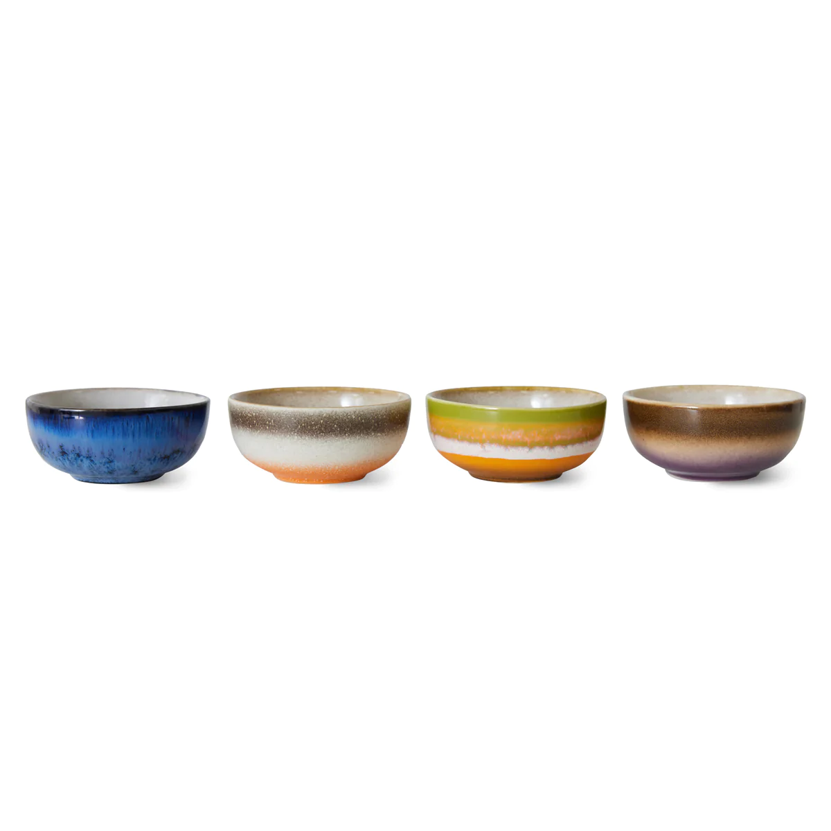 HK Living 70s ceramics: XS bowls sierra, set of 4