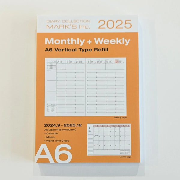 Mark's  2024/25 A6 Mid Year Academic Diary Refill