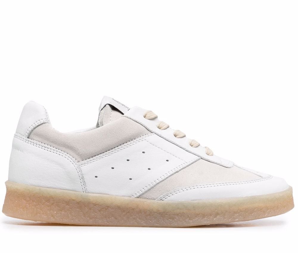 Maison Margiela White MM6 Logo Sneakers