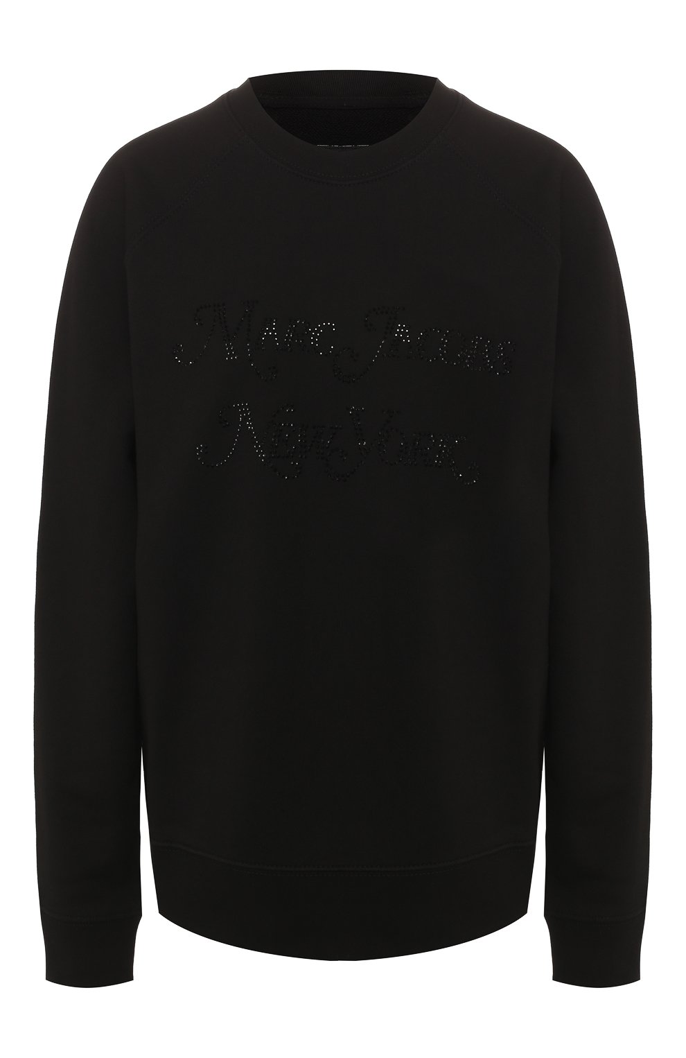 Marc Jacobs Black Rhinestone Logo Sweatshirt