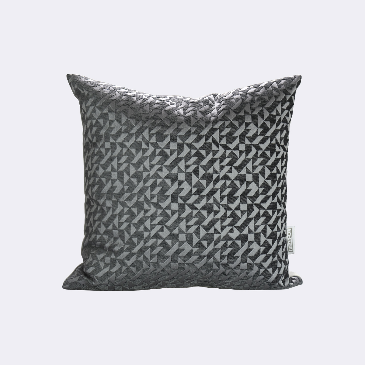 Pura Cal Handmande Contemporary Kirk By Design Origami Grey Cushion With Filling