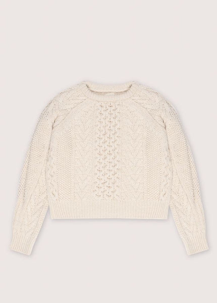 The New Society Tibet Vanilla Cream Knit Jumper