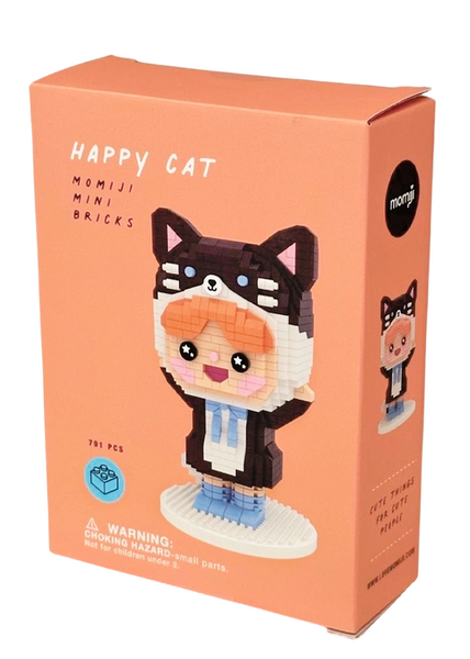 Momiji Happy Cat Mini Brick Kit