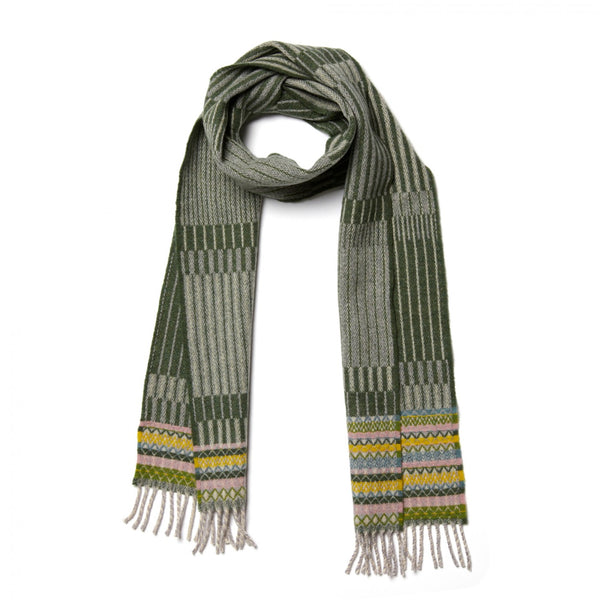 Wallace Sewell Bothy Meadow Scarf - Green