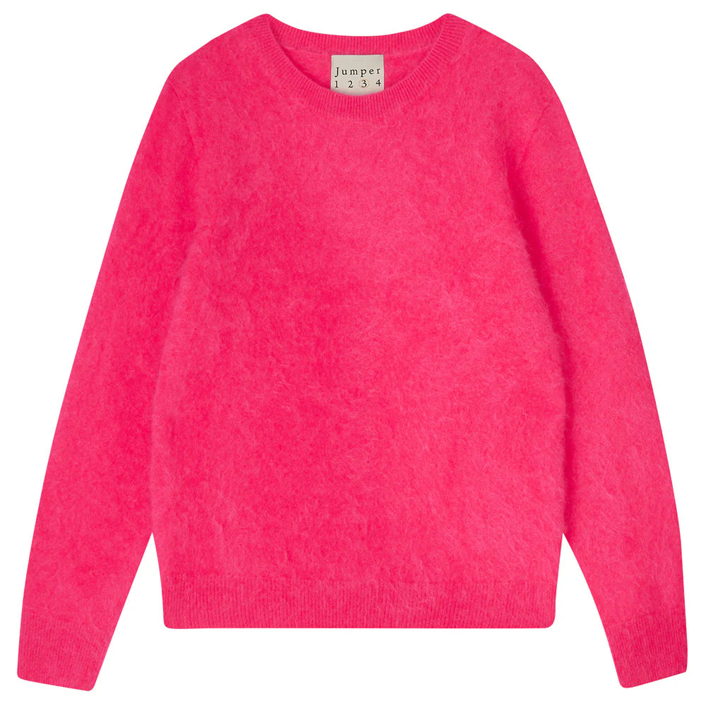 Jumper 1234 Brushed Cashmere Crew Sweater In Watermelon