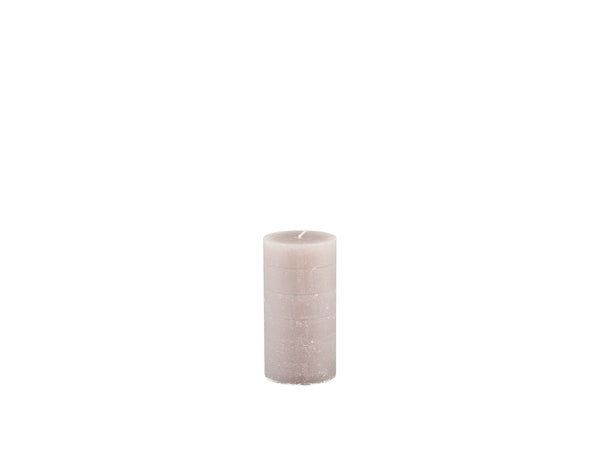 Broste Copenhagen Large White Rustic Pillar Candle