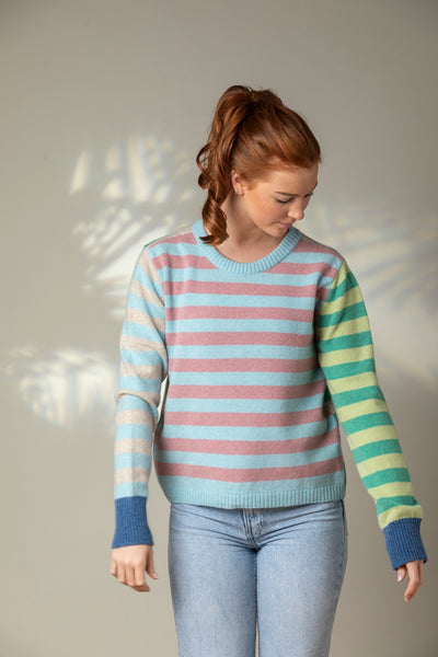 Eribe Stobo Stripe Sweater - Calamine