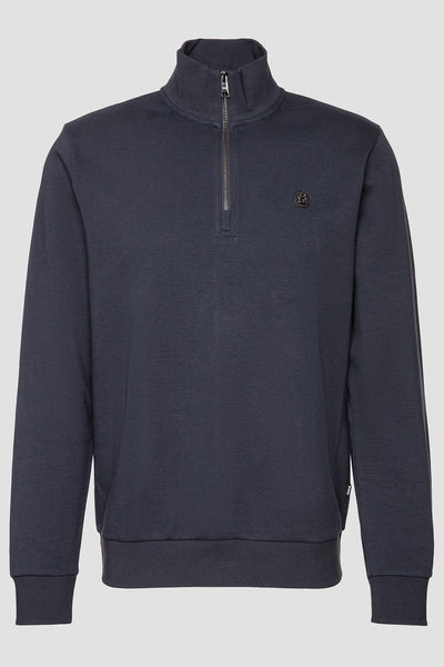 Hugo Boss Boss - C-stemmann 01 Half Zip Sweatshirt In Dark Blue 50520781 404