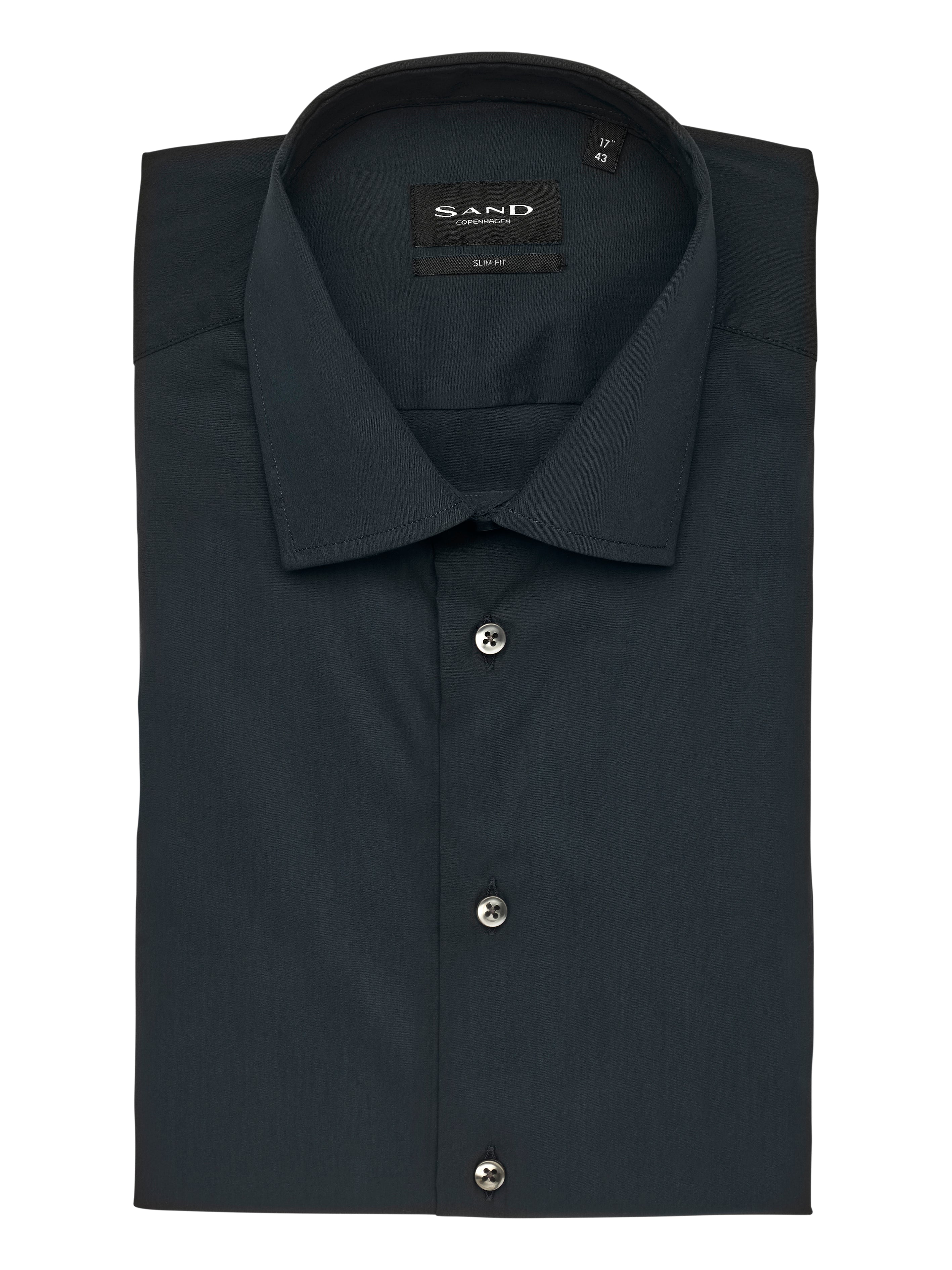 SAND - Mens Poplin Shirt In Midnight Blue