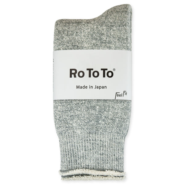 RoToTo Double Face Merino Wool Socks - Grey