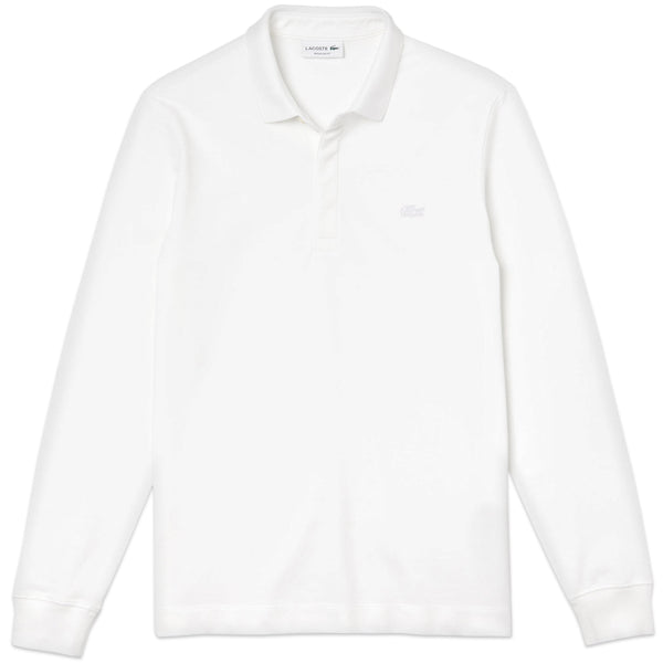 Lacoste Long Sleeve Paris Stretch Polo Ph2481 - White