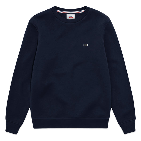 Tommy Hilfiger Tommy Jeans Fleece Flag Crew Sweat - Twilight Navy