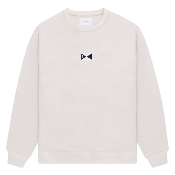 Parlez Pennant Crew Sweat - Sand