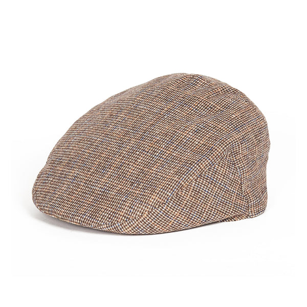 Barbour Wilkin Flat Cap - Beige Check