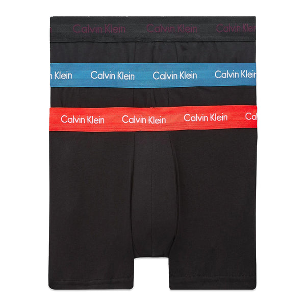 Calvin Klein Cotton Stretch Trunks - Purple/blue Burst/strawberry Field