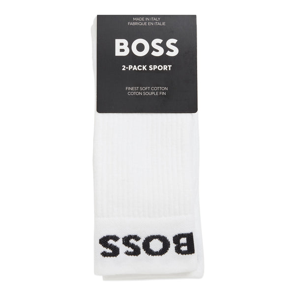 Boss 2 Pack Rs Sport Socks - White/white