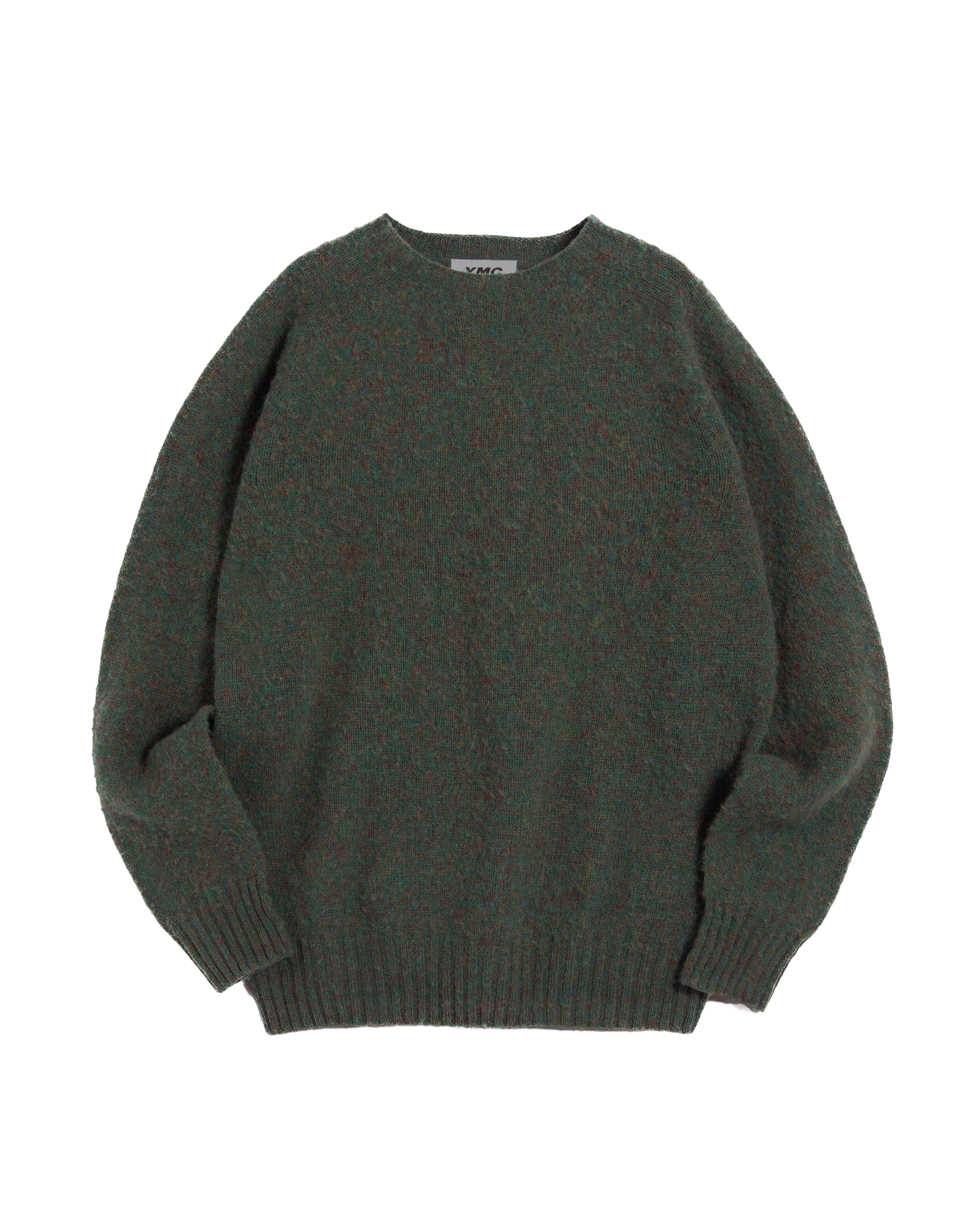 YMC Suedehead Crew Knit - Green