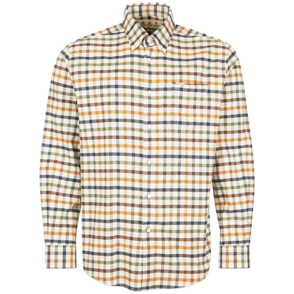 Barbour Hadlo Brushed Cotton Regular Shirt - Ecru